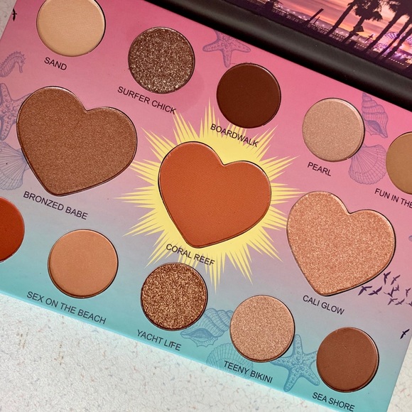 BEACH BABE EYESHADOW & HIGHLIGHTER PALETTE NIB - Picture 4 of 8